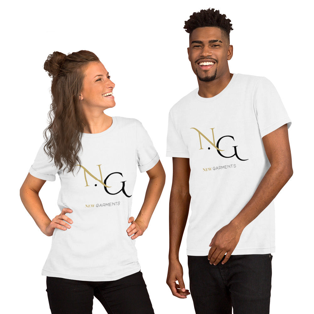 White NG Fully Loaded Scriptural Unisex T-shirt (Galatians 3:26-27)